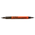 Artline Electricians Marker Dual Nib Black 12 Box