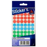 Avery Sticker Dot 13mm Assorted