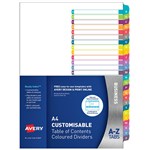 Avery A4 Customisable AZ Dividers L741126 set