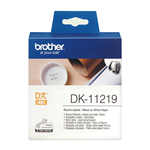 Brother DK11219 Label Roll Black on White 12mm