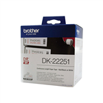 Brother DK22251 Label Roll Red on White 62mmx1524m