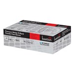 Bastion Premium Nitrile Micro Textured Powder Free Gloves Black Large 100 Pack