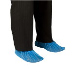 Bastion Chlorinated Polyethylene Shoe Cover Blue Pk100