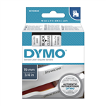 Dymo Tape Black on Clear 19mm x 7m Each