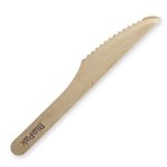 BioPak BioCutlery 16cm KnifeFSC 100 Wood Pk100 10 per Carton