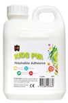 Educational Colours Kids Glue PVA Washable 1L White