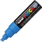 Uni Posca Marker Chisel Point Blue 8mm