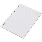 Bond Pad A4 Lined 7 Hole Punched 100 Leaf Top Gummed 10 per Pack
