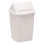 Sabco Swing Top Tidy Bin White 30L Each