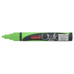 Uni Chalk Marker 25mm Bullet Fluro Green Each 12 per Box