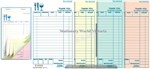 Zions Restaurant Docket Book Quadruplicate Carbonless 25 Pack