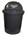 Cleanlink Rubbish Bin With Bullet Lid Circular 60L Grey