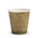 BioPak Wall Cup Single 6oz Kraft with Green Stripe 50 Pack 20 per Carton