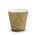 BioPak Wall Cup Double 8oz Kraft with Green Stripe 50 Pack 20 per Carton