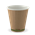 BioPak Wall Cup Double 12oz Kraft with Green Stripe 40 Pack 25 per Carton
