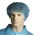 Bastion Bouffant Cap Polypropylene 21inches Blue Carton 1000