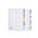 Marbig Dividers 10 Tab PP A4 Assorted