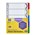 Marbig Dividers 5 Tab Reinforced A4 Assorted