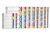 Marbig Dividers 1 to 20 Tab Reinforced A4 Assorted