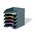 Cumberland Durable Varicolor Document 5 Trays Grey 5 Set