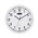 Carven Clock 300mm Frame White