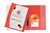 Marbig Premier Flat File Clear Front A4 Red 10 per Pack