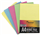 Writer A4 Premium Bond Pad 50 Sheet Ruled 2 Sides Assorted Colours Pack 5