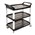 Sabco Utility Cart 3 Shelf Black Each